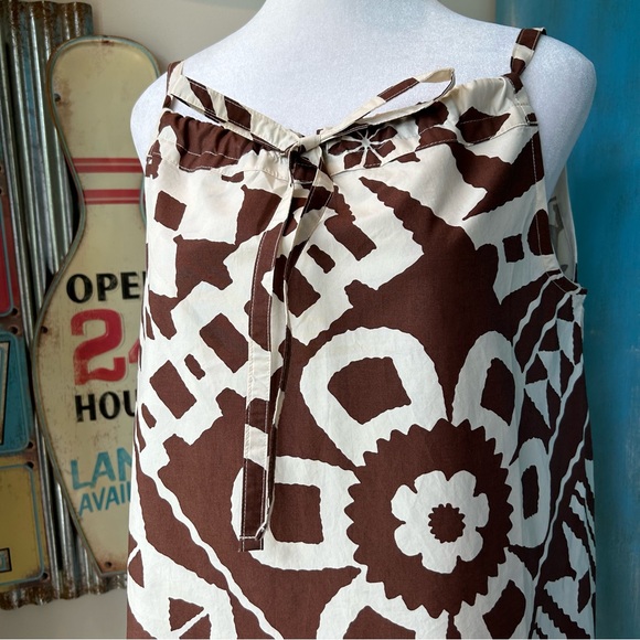 BDG Eva Tie-Front Ruched Strap Trapeze Mini Dress - Picture 4 of 9